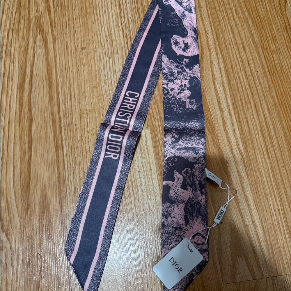 Dior Men's Tie in Pink and Black